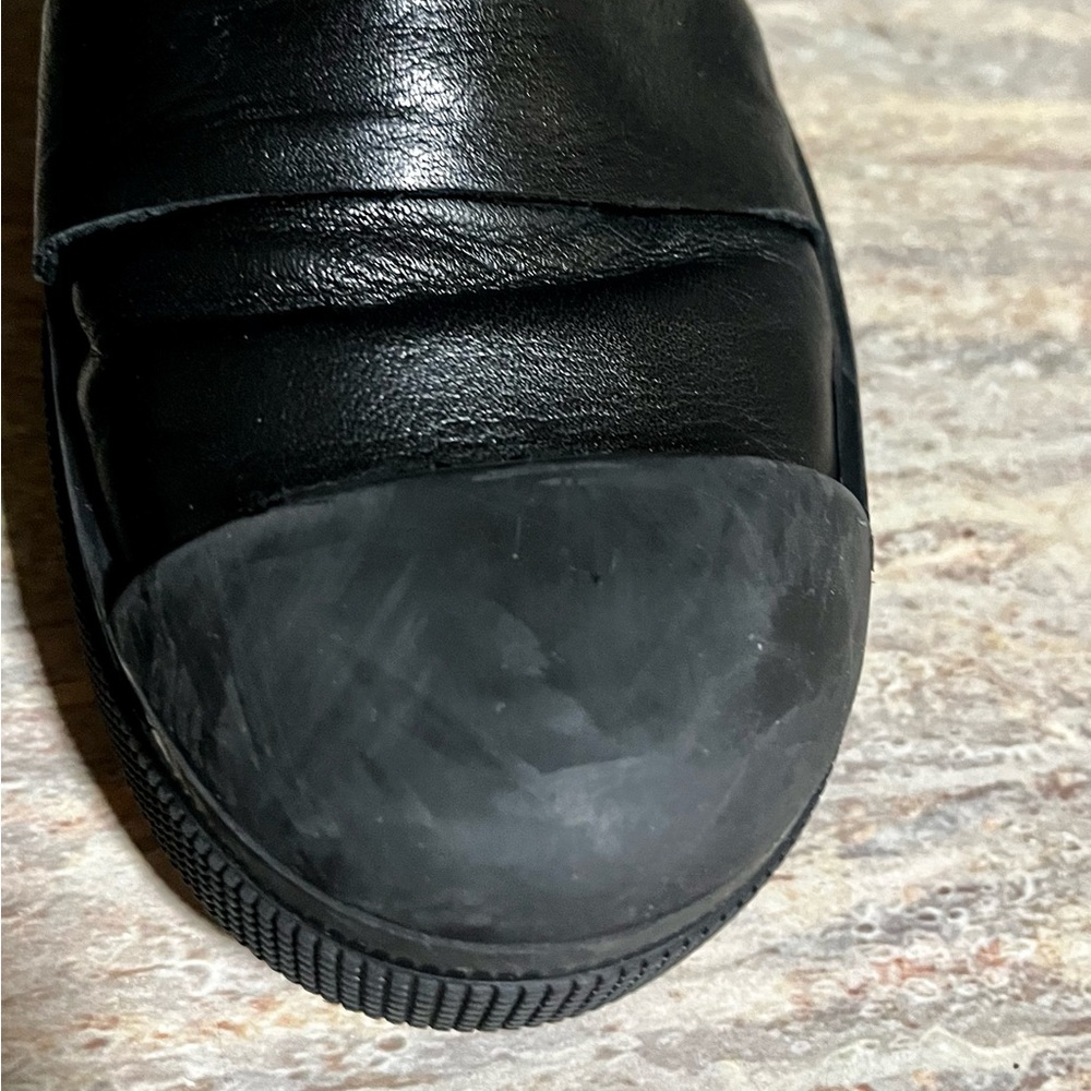 Marcella New York Lafayette Black Ankle Leather Boots with Double Zippers - Picture 6 of 16